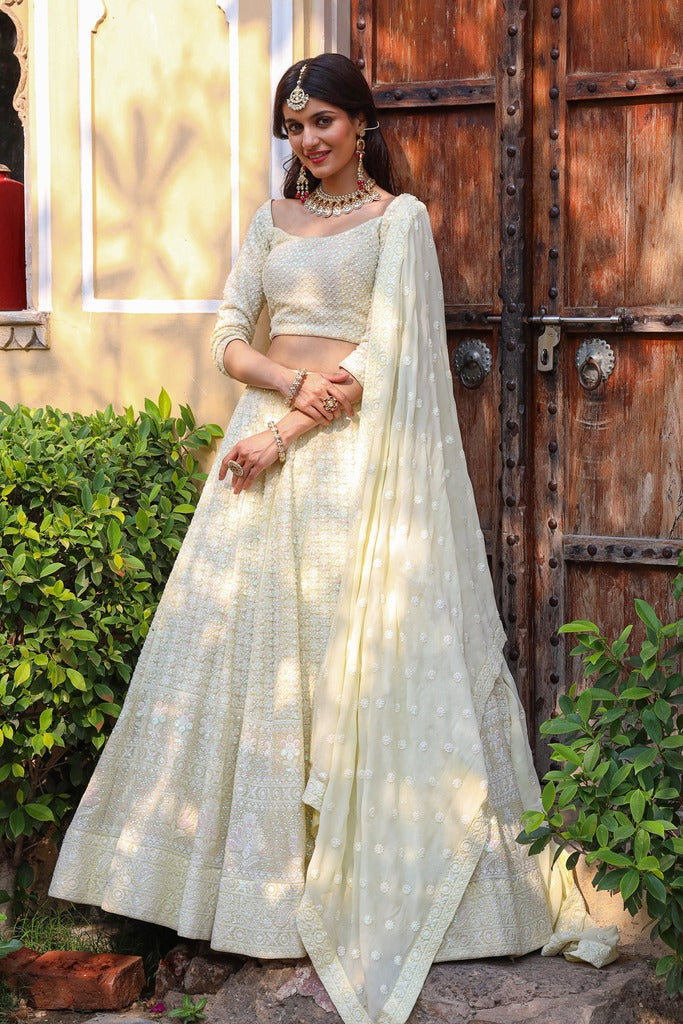 Reya rainbow Sequence Lehenga set
