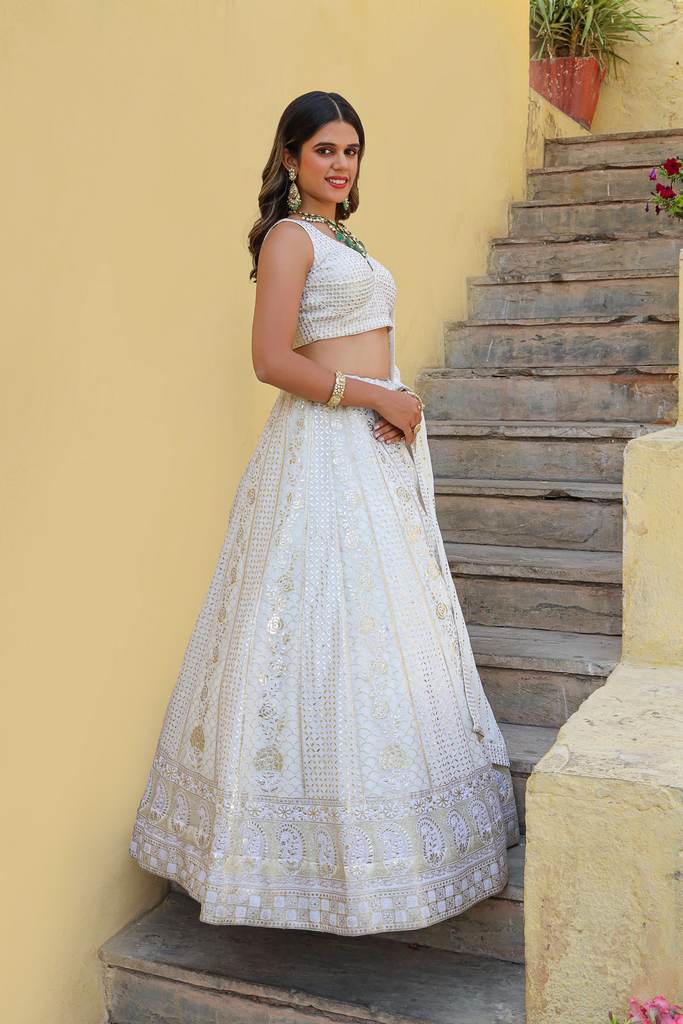 Snowflake Sparkle Lehenga