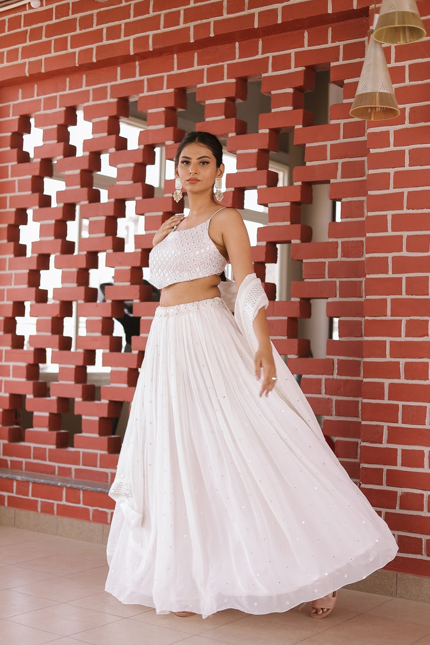 Anees Mirror Lehenga Set