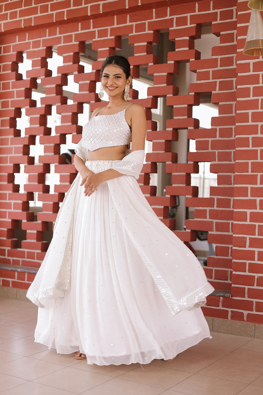 Anees Mirror Lehenga Set