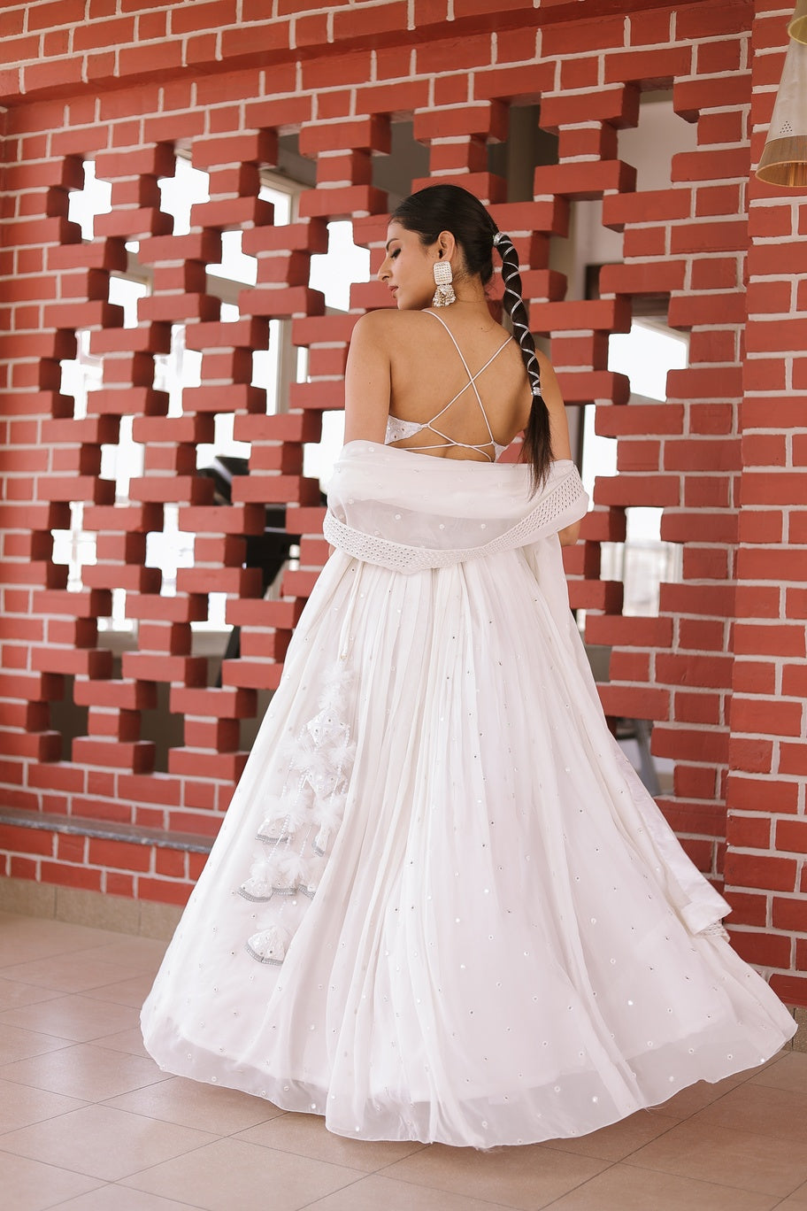 Anees Mirror Lehenga Set