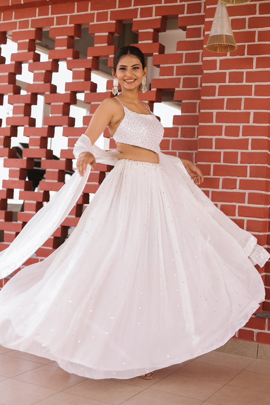 Anees Mirror Lehenga Set