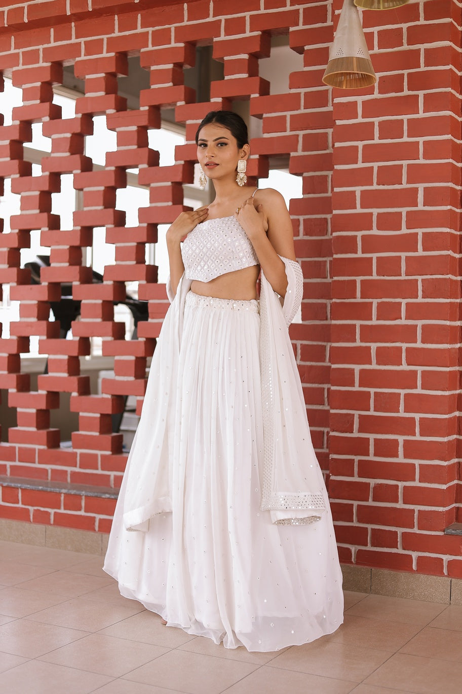 Anees Mirror Lehenga Set