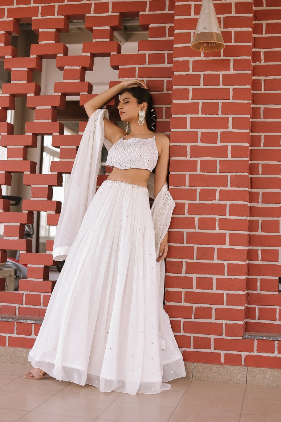 Anees Mirror Lehenga Set