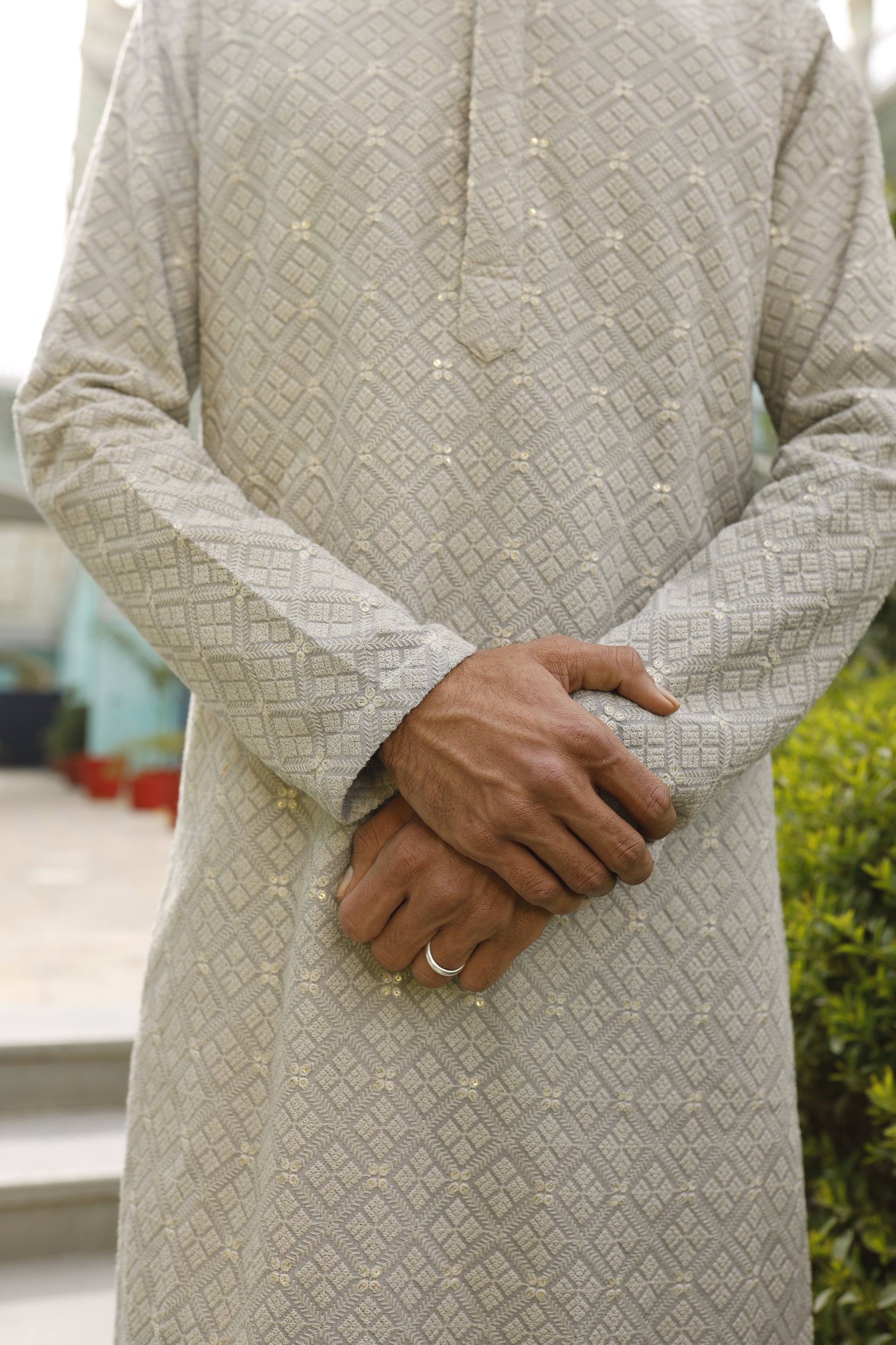 Silver Gray Kurta set