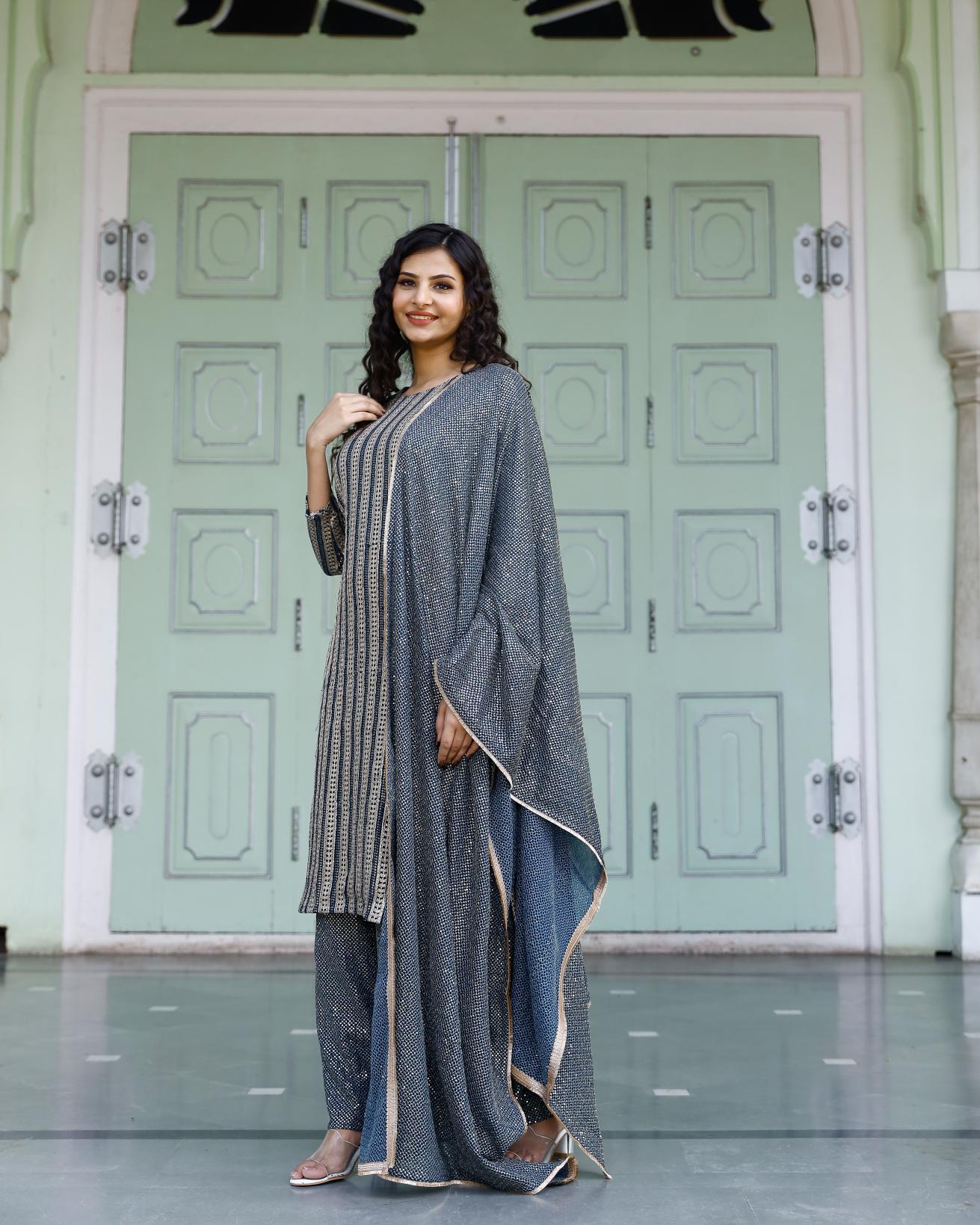 Sitara Georgette Zari Suit Set