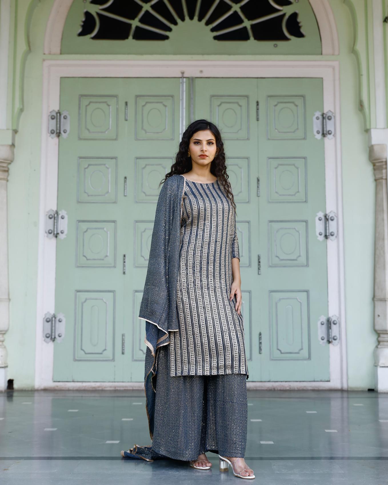 Sitara Georgette Zari Suit Set