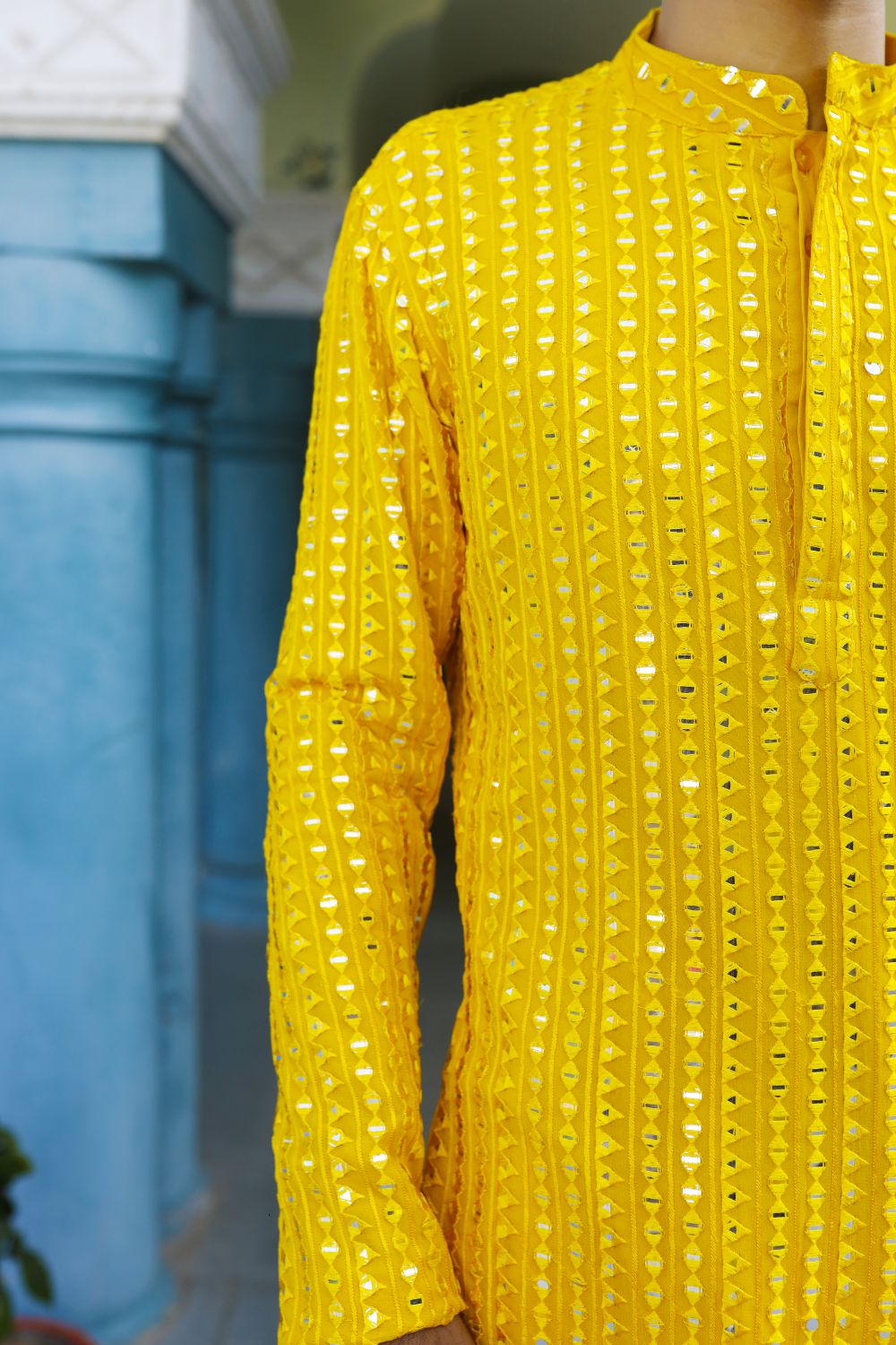 Bright Yellow Couple Set