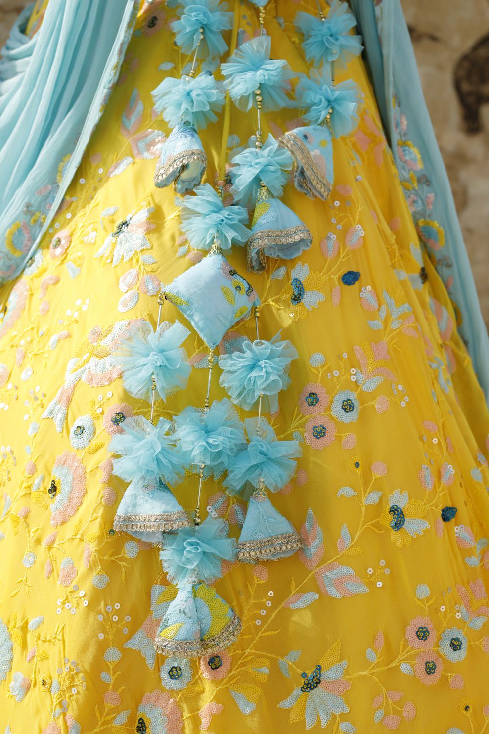 Divi Bird Detailing Lehenga Set