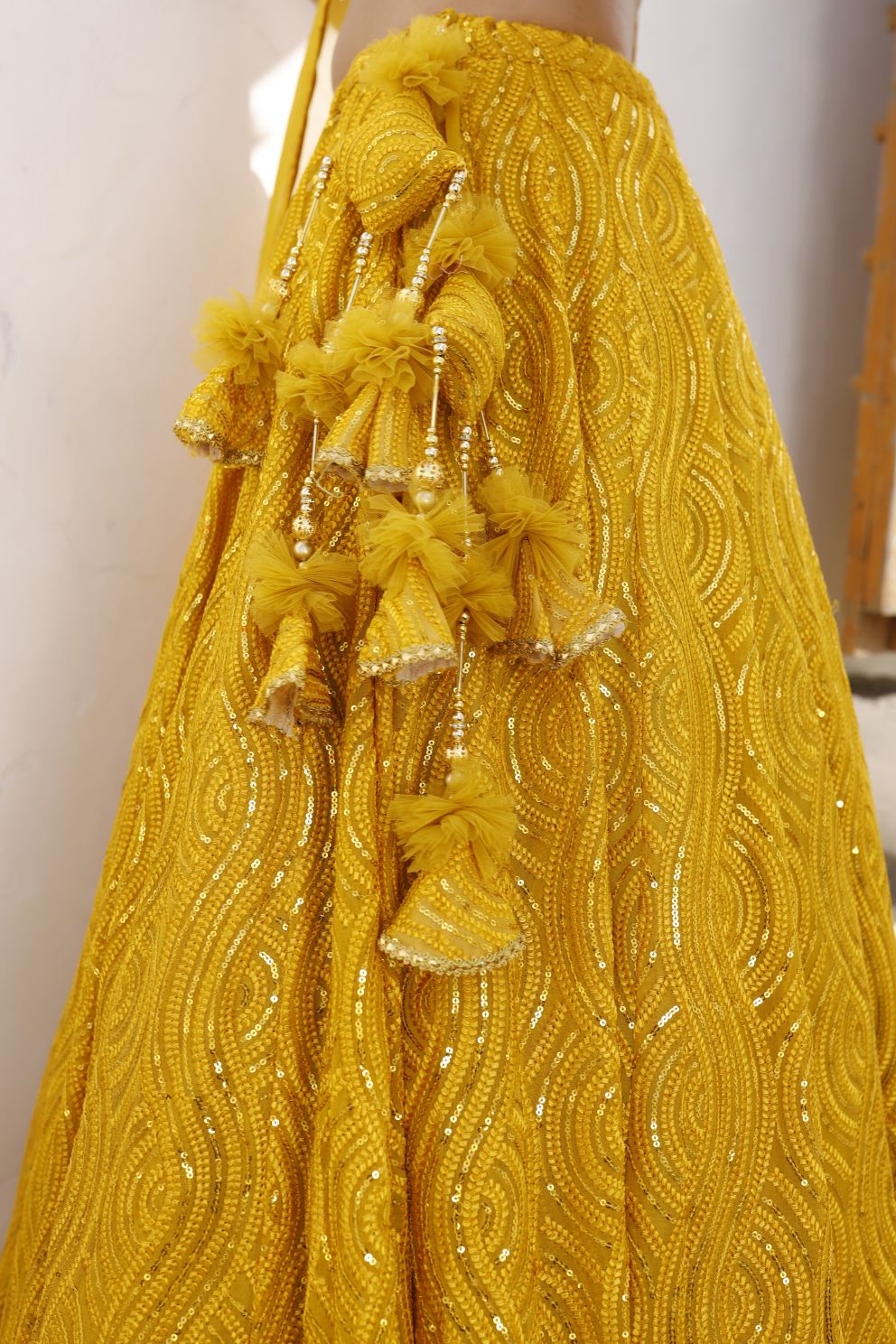 Mustard Yellow Lehenga Set