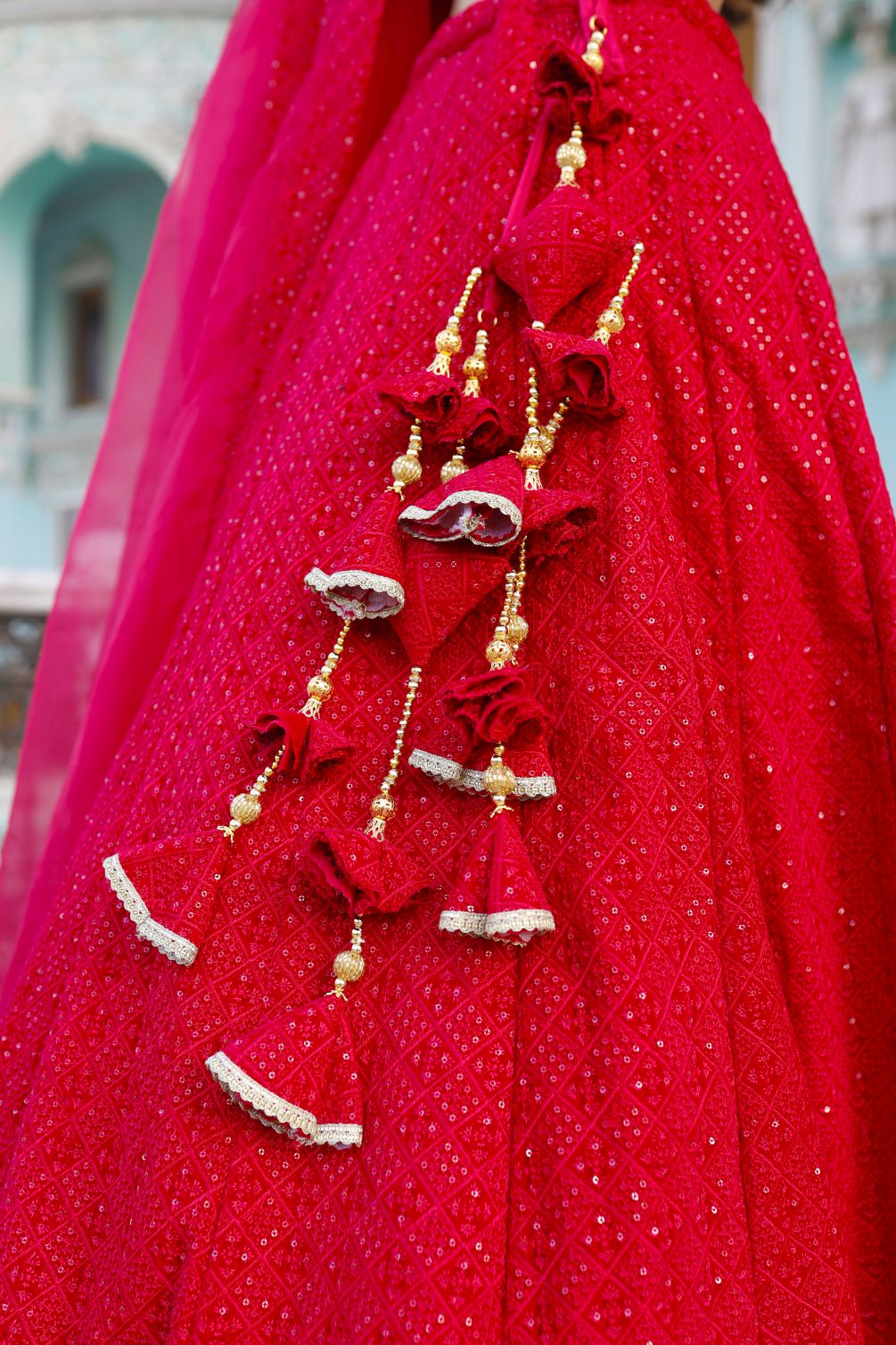 Velvet Pink Lehenga Set