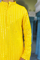 Akky bright yellow Kurta set